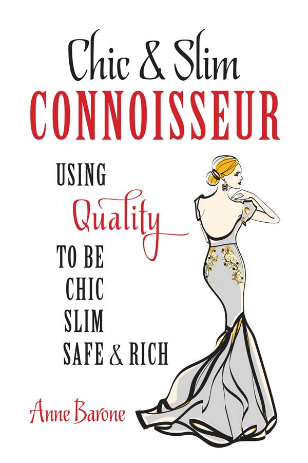 book cover chic & slim Connoisseur by Anne Barone