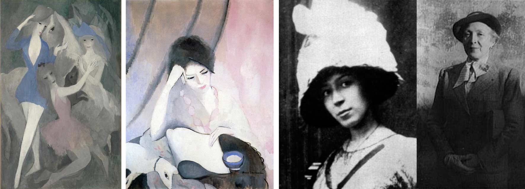 collage laurencin painting and photos