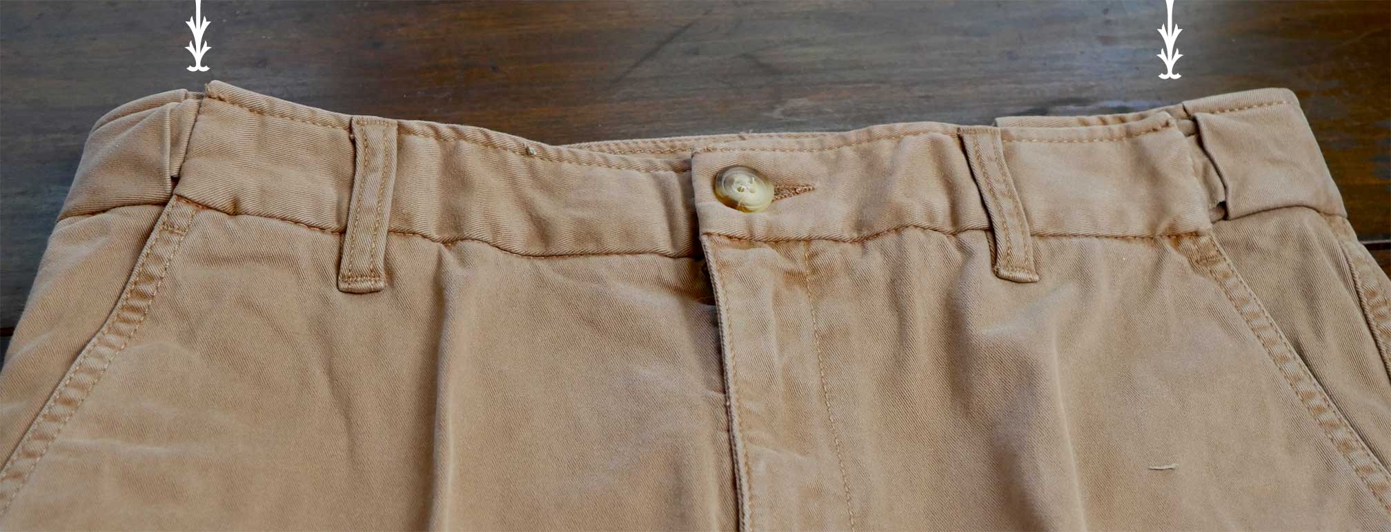 waistband hidden stretch waist chinos