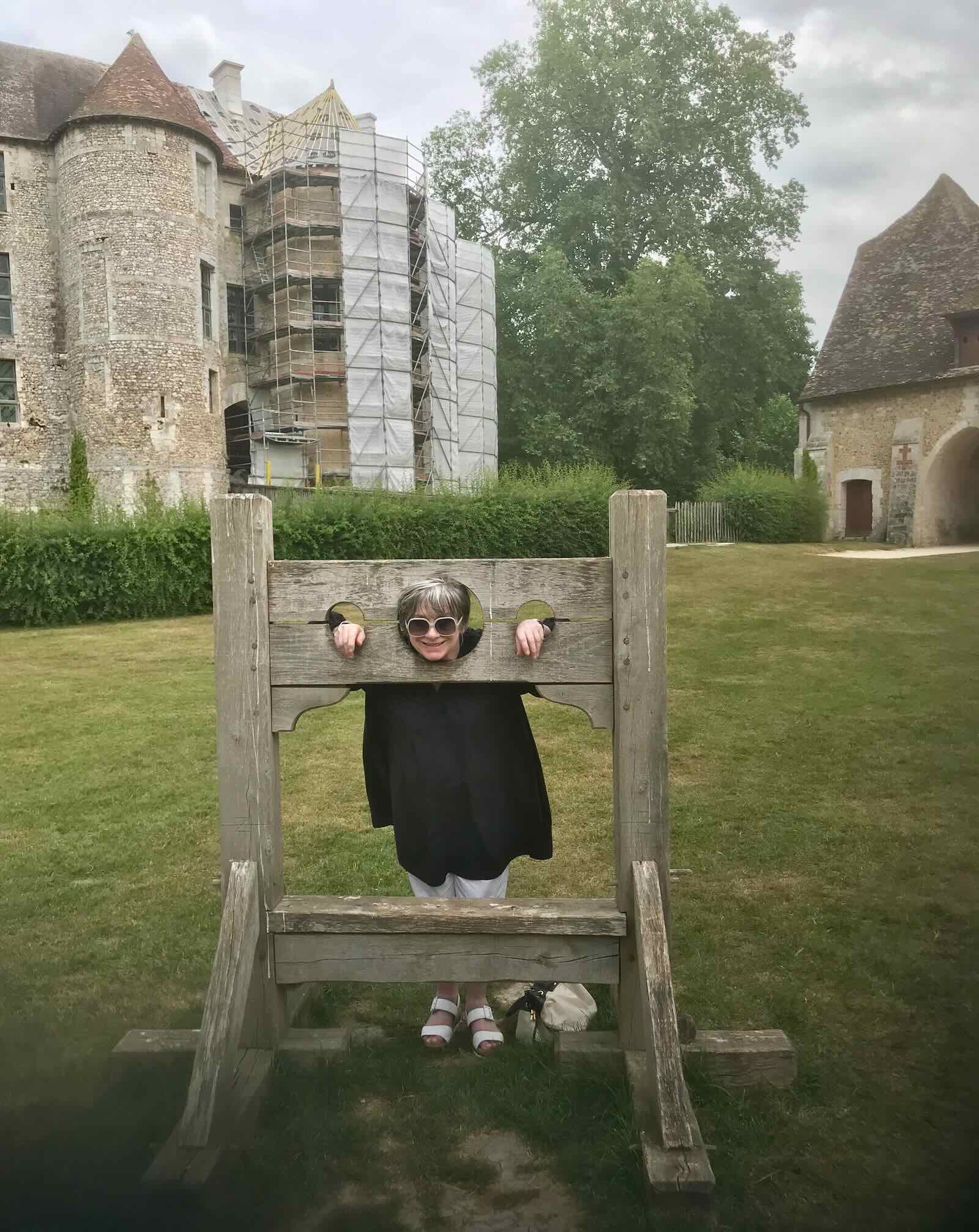 fun in stocks at Le Bec Hellouin