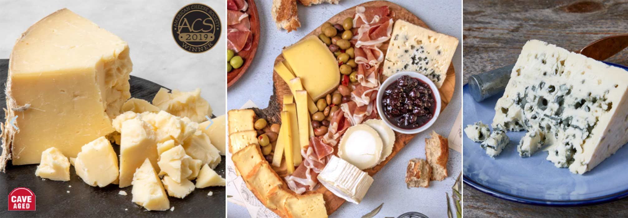 Cheeses and chacuterie available at Murray's Cheese in New York